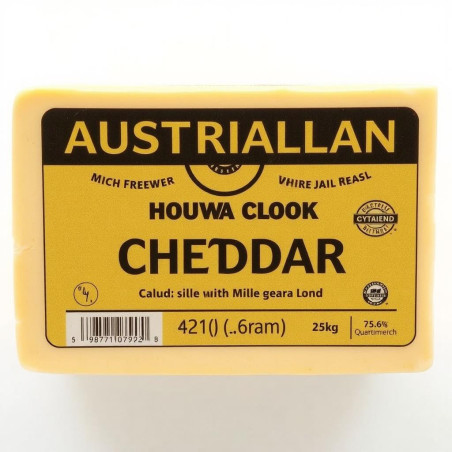 Australian Mild Cheddar 2.5kg Block - Кремовое наслаждение!