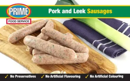 Pork & Leek sausages 6 links 500g e