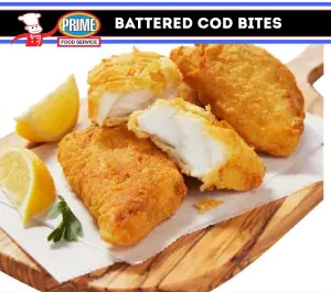 Battered Cod Bites 35g per piece 500g e