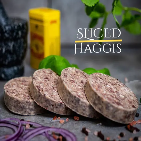 Haggis Stick X 4 Slices in a pack g e  frozen