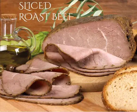 Roast Beef Topside chilled Sliced 250g e