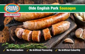 Pork Olde English Sausage x 5 Links in a pack 500g e