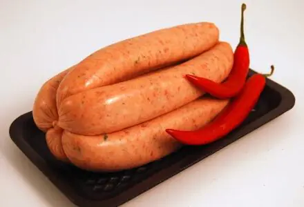 Pork and Chilli Sausages  x 5 links 500g e