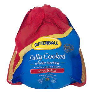 Butterball Whole Cooked Turkey 4.34-5.6kg (Frozen)