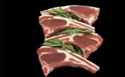 3 Australian Lamb Loin Chops 100-120g each 300g e- Pack Frozen