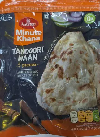 Naan Bread x 5 Pieces in a pack 400g e