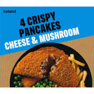 Iceland Crispy Cheese & Mushrooms Pancakes 4 x 62.5g, Frozen