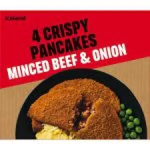 Iceland Crispy Minced Beef & Onion Pancakes 4 x 62.5g, Frozen