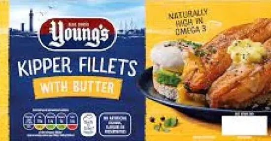 Young's Kipper Fillets with Butter, 170g (Frozen)