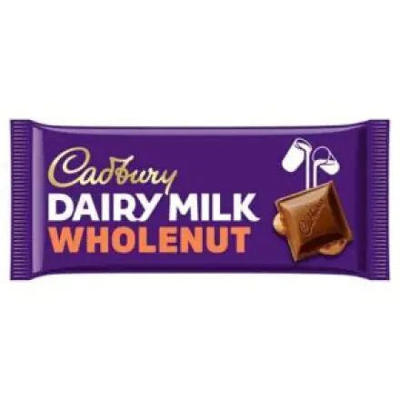 Cadbury Dairy Milk Whole Nut 180G