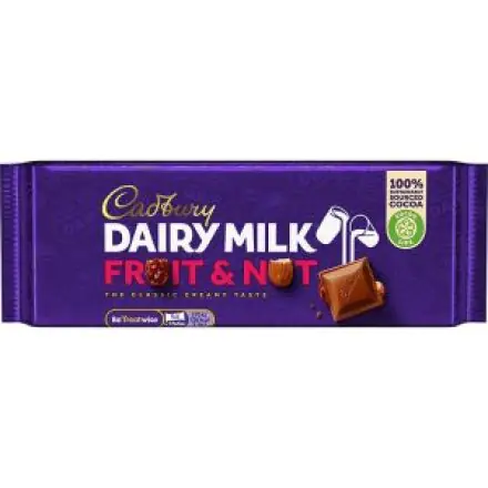 Cadbury Fruit Nut Chocolate 180G