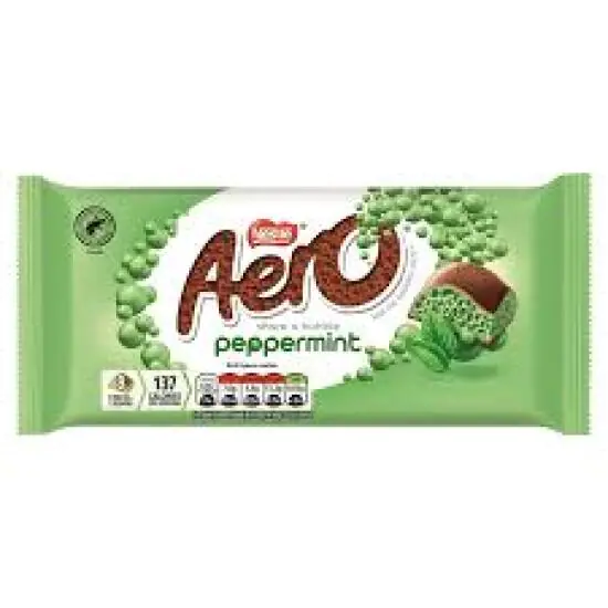 Nestle Aero Bubbly Peppermint Chocolate Bar 90g