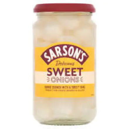 Sarson’s Sweet Onions  460g