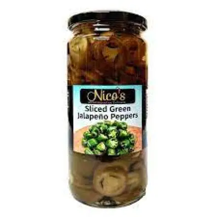 Nico’s Sliced Green Jalapeno Peppers 480g