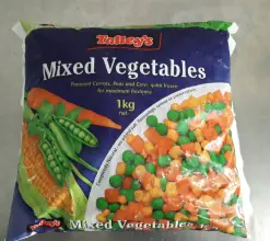 Talleys mixed vegetables 1 Kilo