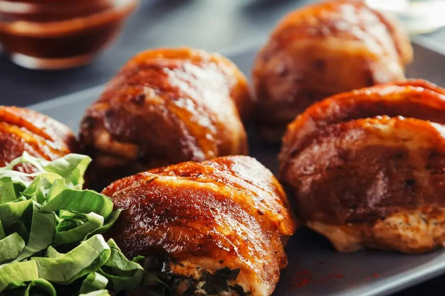 Stuffed Chicken Breast with Salad
